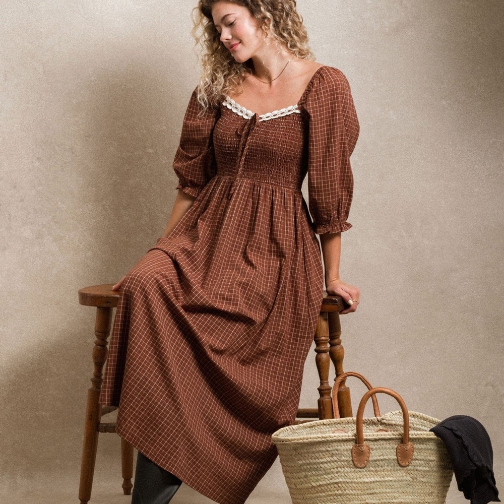 ISO Neuflora Dublin Dress- Rust
